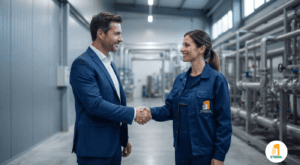Asesoramiento técnico de SYRBOM para garantizar la continuidad operativa y rentabilidad en plantas industriales.